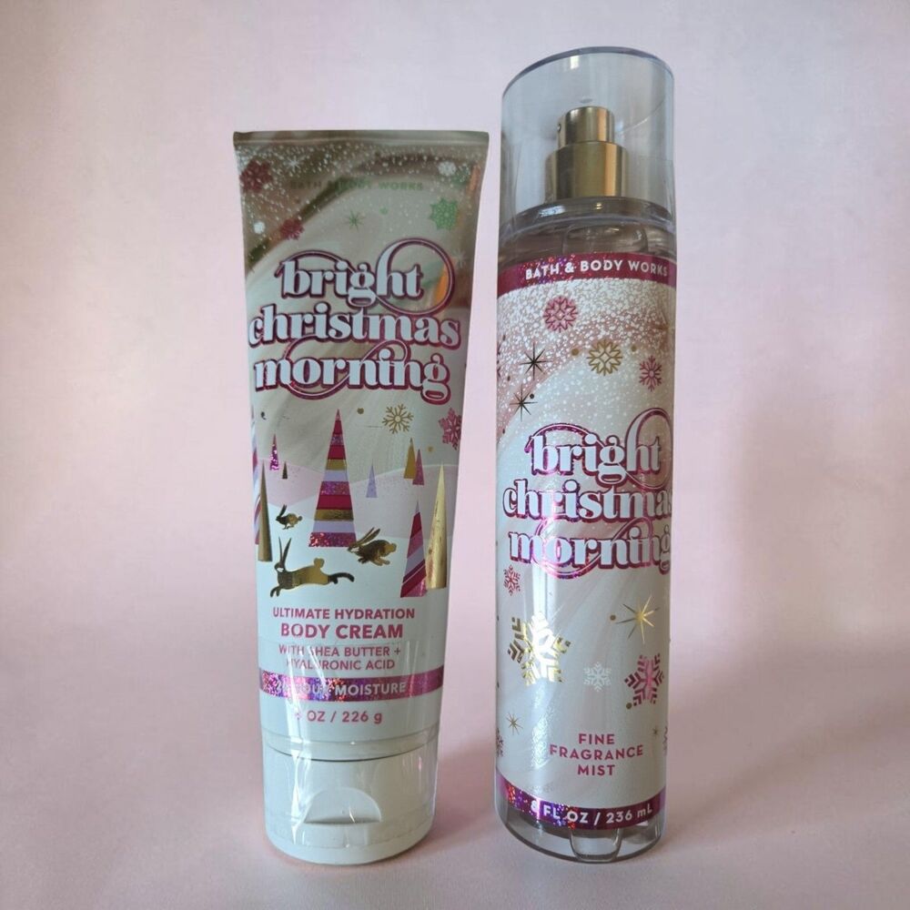 Bath & Body Works Bright Christmas Morning Body Cream & Fine Fragrance Mist